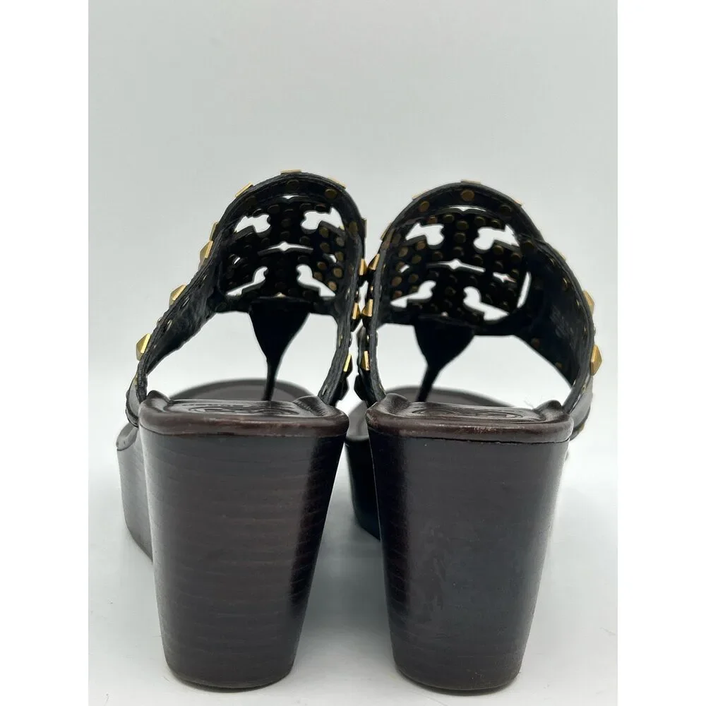 TORY BURCH Size 9M DARK BROWN Women Sandal